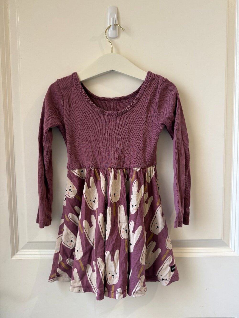 Tea Collection - Bunny Popsicle Print Long Sleeve Dress